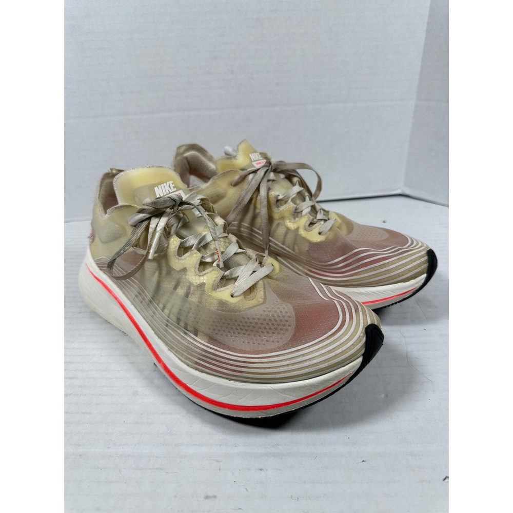 Nike Zoom Fly SP White University Red Running Shoes AJ9282-106 Mens 11.5